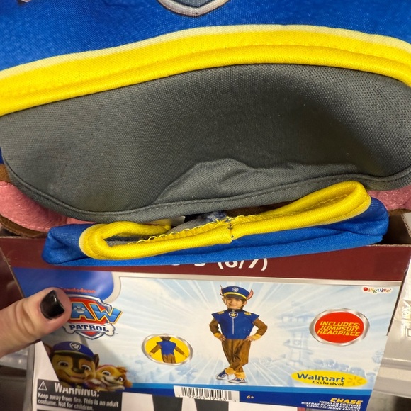 Paw Patrol Chase Costume for Boys Sz 6/7 Halloween NEW - Picture 3 of 9